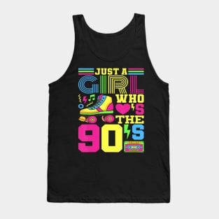 Just A Girl Who Loves The 90s Party 90s Outfit 1990s Costume Tank Top